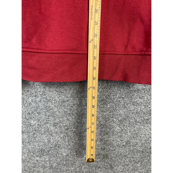 True Religion Men's Classic Logo Graphic Full Zip Hoodie Red, SP - Picture 6 of 7